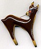 BP166 tricolor bakelite deer pin